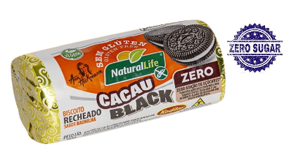 imagem de Biscoito Natural Life Cacau Black Baunilha 90G