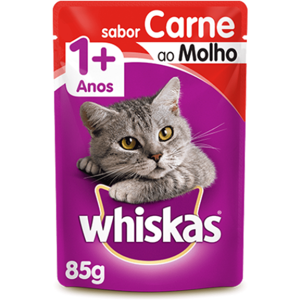 imagem de Racao Whiskas Ad Sache Carne 85G