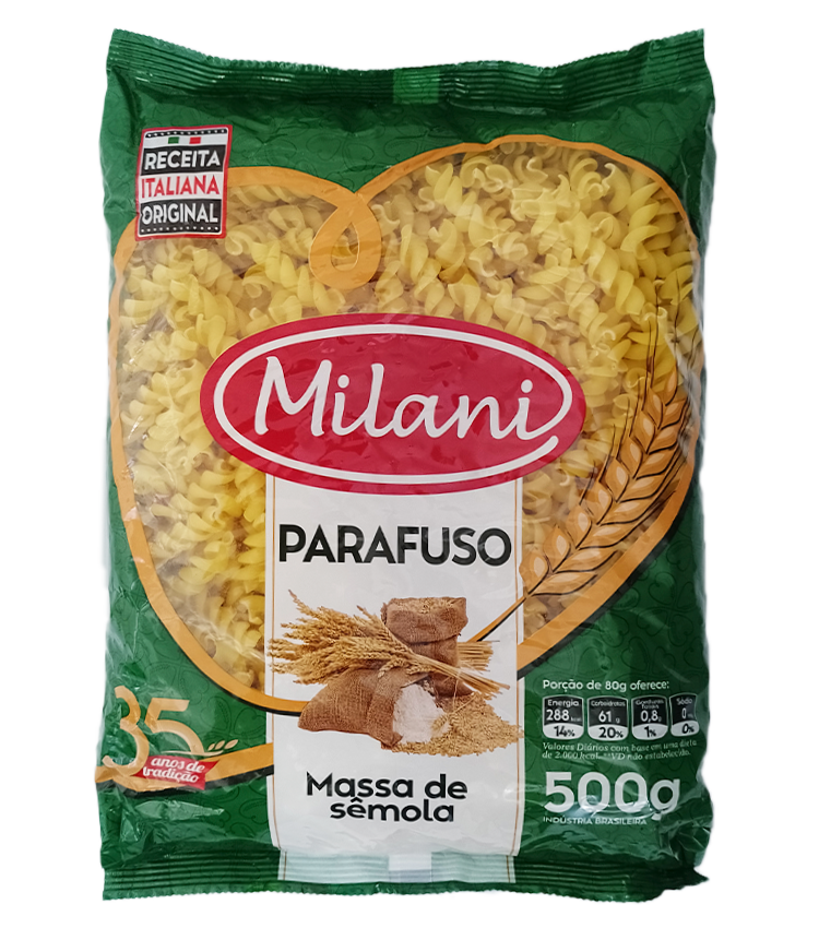 imagem de Macarrao Milani Semola Parafuso 500G