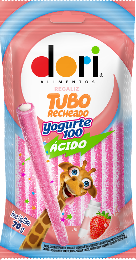 imagem de Bala Dori Tubes Yogurte100 Acido 70G