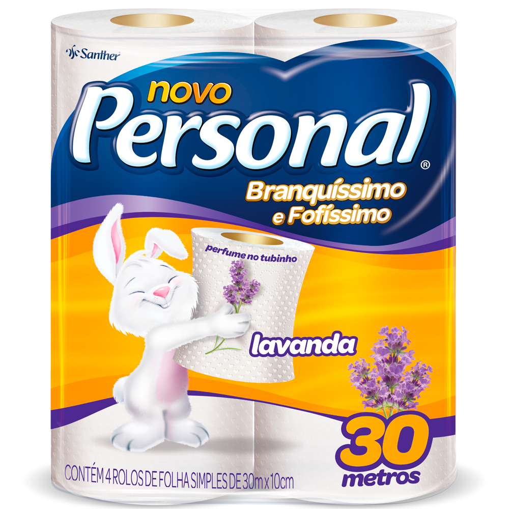 imagem de Papel Higienico Personal Lavanda 4 30M