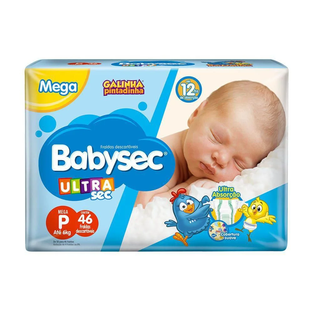 imagem de Fralda Babysec Ultra Mega P Com 42