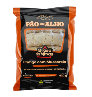 imagem de Pao De Alho Brasa De Minas Franco C/Mussarela 440G