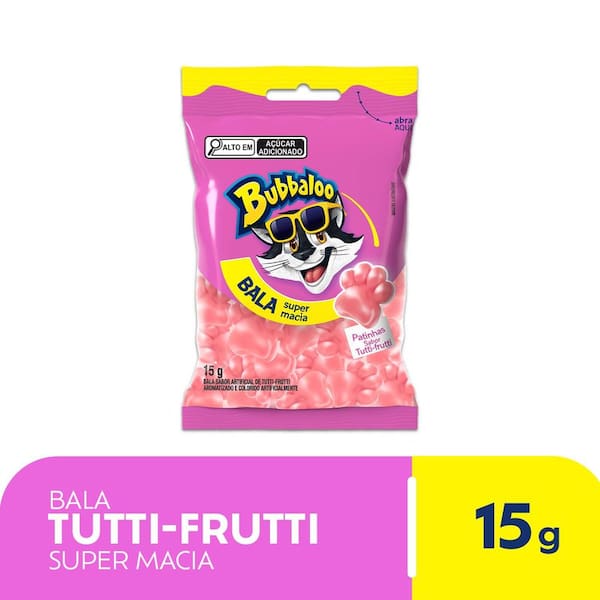 imagem de Bala Bubbaloo Tutti Frutti 15G