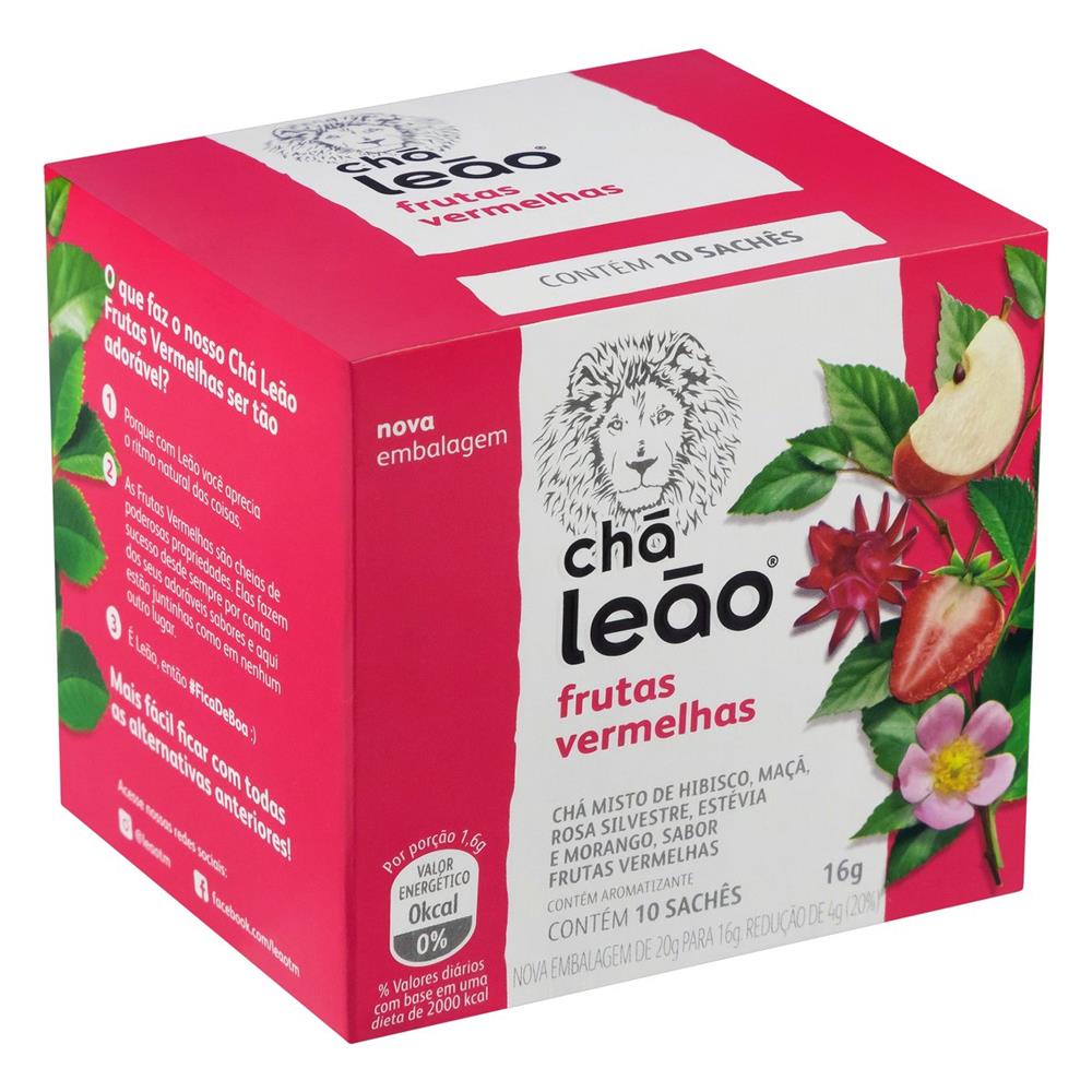 imagem de Cha Leao Frutas Verm Com 10