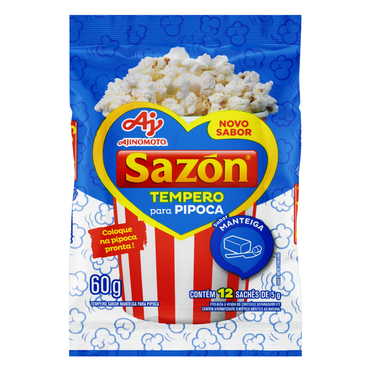 imagem de Sazon Pipoca Sabor Manteiga 60G