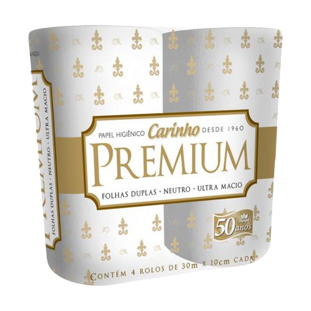 imagem de Papel Higienico Carinho Premium Neutro 4 30M F.D