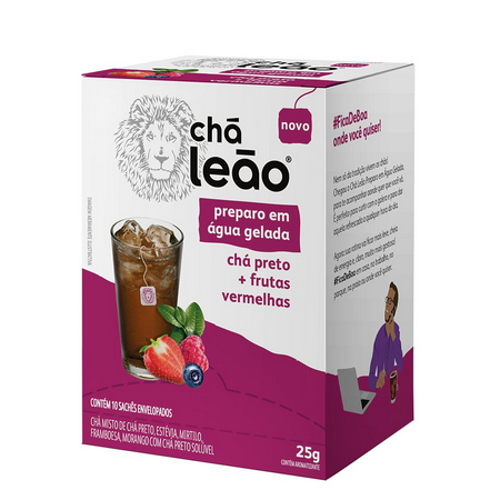 imagem de Cha Leao Gelado Preto/Ftas Verm Com 10