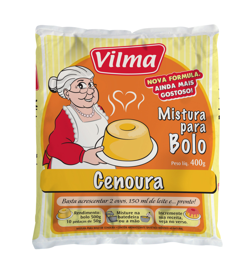imagem de Mistura Para Bolo Vilma Cenoura 400G