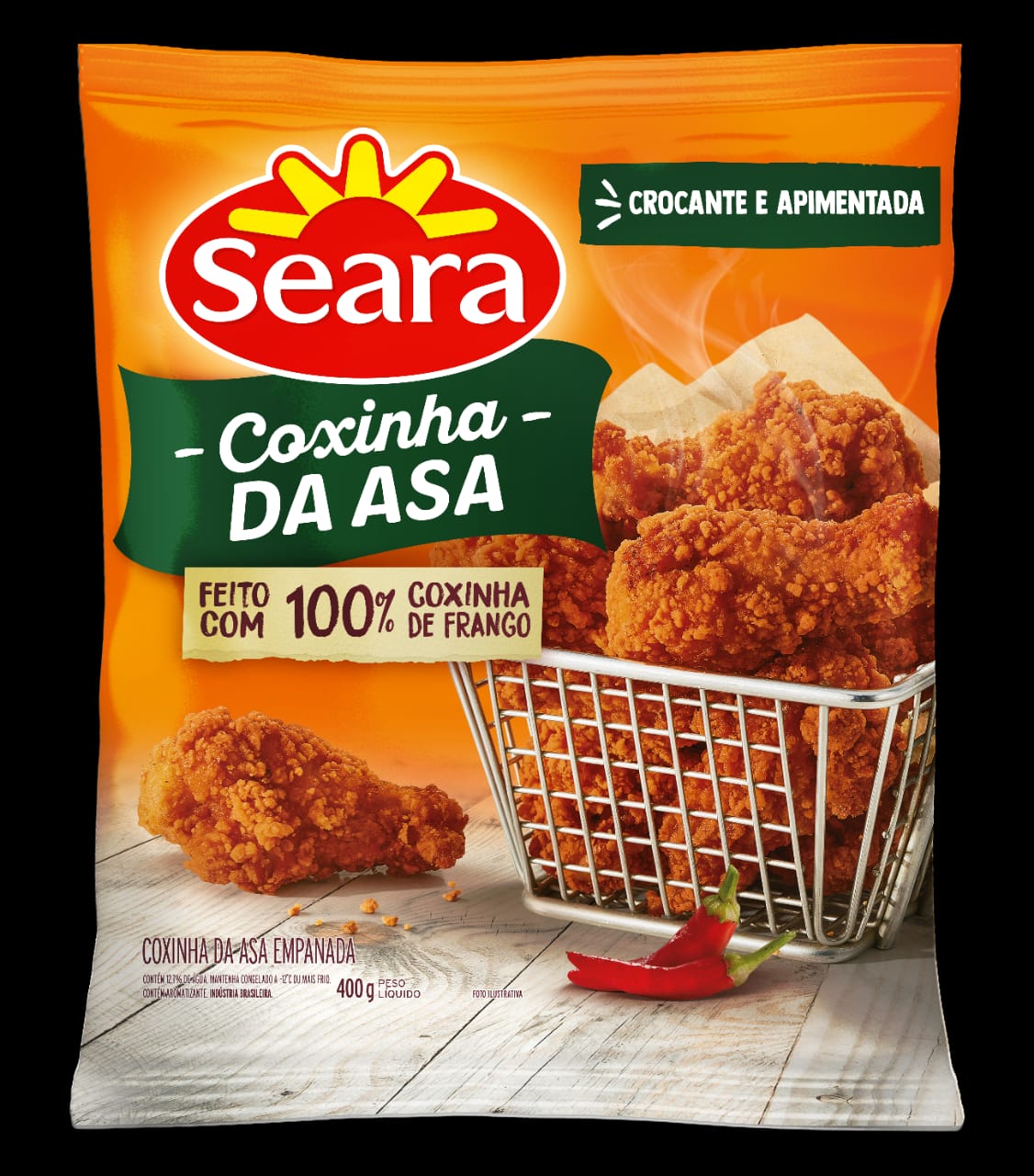 imagem de Carne Frango Seara Coxinha Da Asa Emp Apim 400G