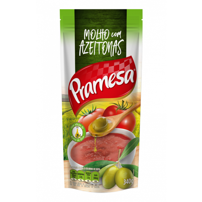imagem de Molho De Tomate Pramesa Com Azeitona 300G