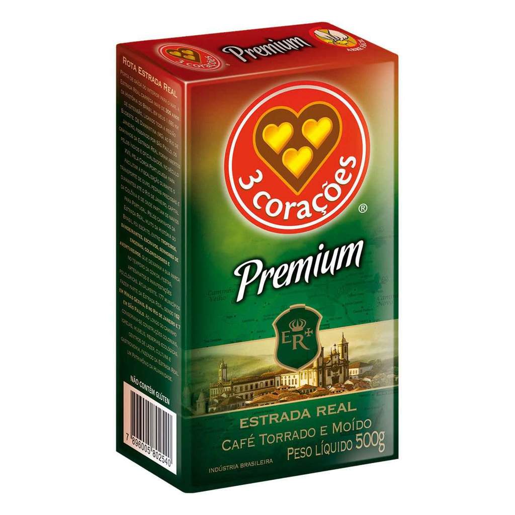 imagem de Cafe 3 Coracoes Premium Est Real Stand 500G