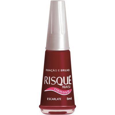 imagem de Esmalte Risque 8Ml Escarlate Reg Creme