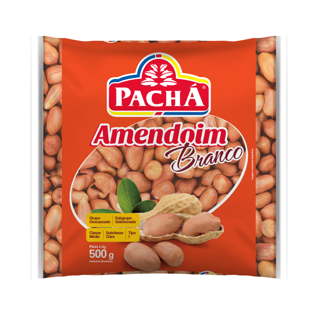 imagem de Amendoim Pacha Branco 500G