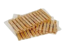 imagem de Prendedor Roupa 2 Irmaos Madeira Com 12