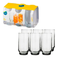 imagem de Conjunto N Fig Vidro Copo Lights Com 6 300Ml