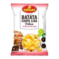 imagem de Batata Chips Crocks Costelinha Com Lim?o 76G