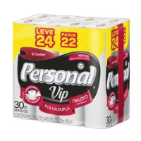 imagem de Papel Higienico Personal Folha Dupla Vip L24P22 30M