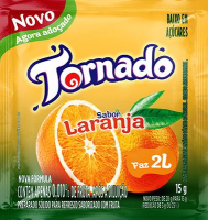 imagem de Refresco Tornado Laranja 15G