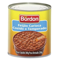 imagem de Feijao Bordon Carioca Cozido Tempero 300G