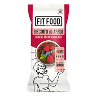 imagem de Biscoito Fit Food Arroz Chocolate Meio Amargo 60G