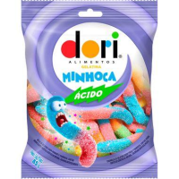 imagem de Bala Dori Minhoca Sour Gelatina 60G