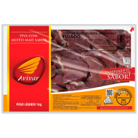 imagem de Carne Frango Avivar Figado Congelado Bandeija 1Kg
