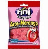 imagem de Bala Fini Gel Aros De Morango 90G