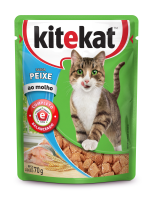 imagem de Racao Kitekat Adulto Sache Peixe 70G