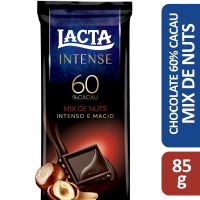 imagem de Chocolate Lacta Intense 60% Cacau Mix Nut 85G