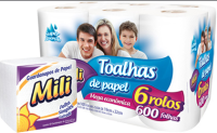 imagem de Toalha De Papel Mili Com 3 600Fls